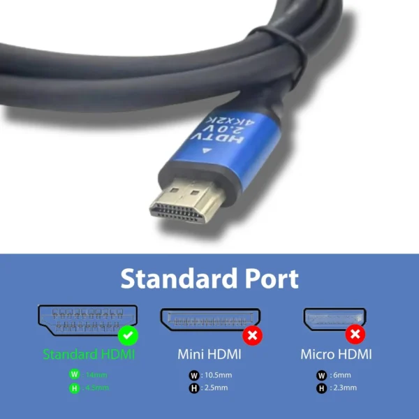 Cable HDMI 4K 2.0 PREMIUM 60Hz 1.5M