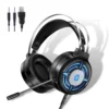 HP Casque Gamer filaire USB Stéréo RGB H120 avec Suppression du bruit du micro