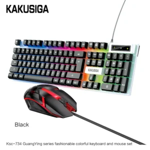 KAKUSIGA Clavier et Souris ensemble KAKU jeu Clavier Mécanique 104 Touches Clavier