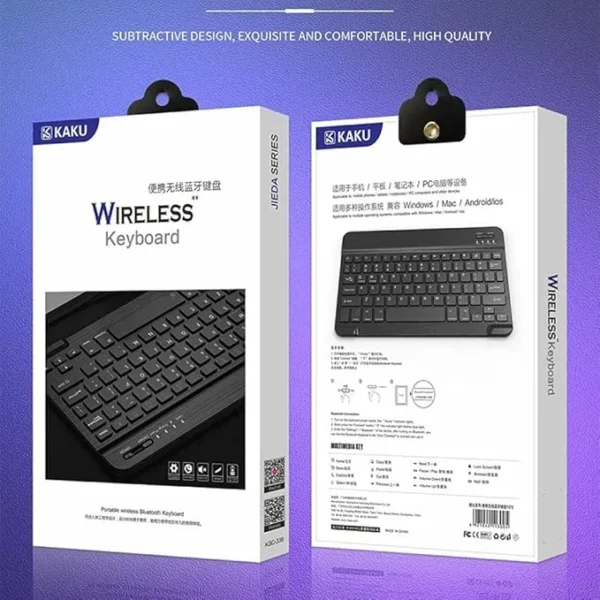 Kakusiga Mini Clavier sans fil Bluetooth Pour Pc,tablette,Téléphone, Android IOS Windows