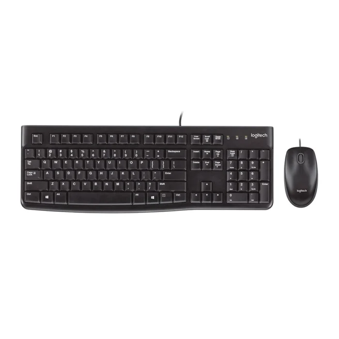 Logitech-MK120-Clavier-et-Souris-Filaires-Combo-AZERTY-pour-Windows-USB-Noir Logitech MK120 Clavier et Souris Filaires Combo AZERTY pour Windows, USB - Noir