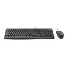 Logitech MK120 Clavier et Souris Filaires Combo AZERTY pour Windows, USB - Noir