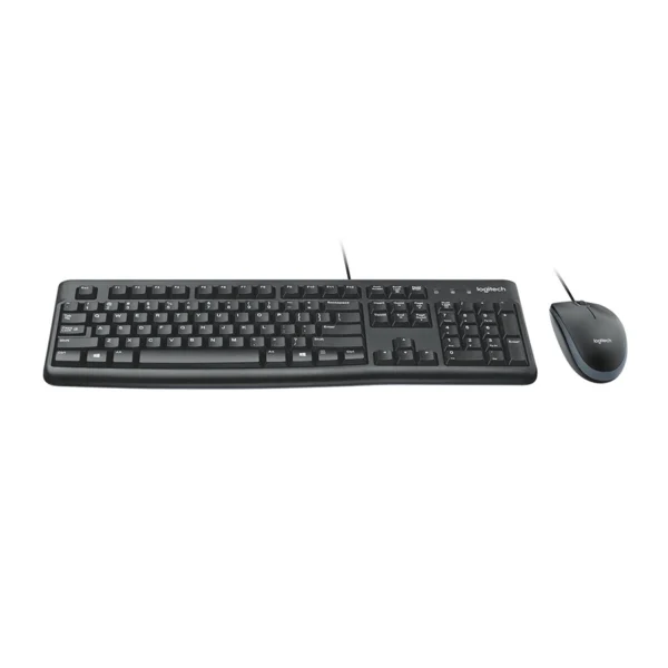 Logitech MK120 Clavier et Souris Filaires Combo AZERTY pour Windows, USB - Noir