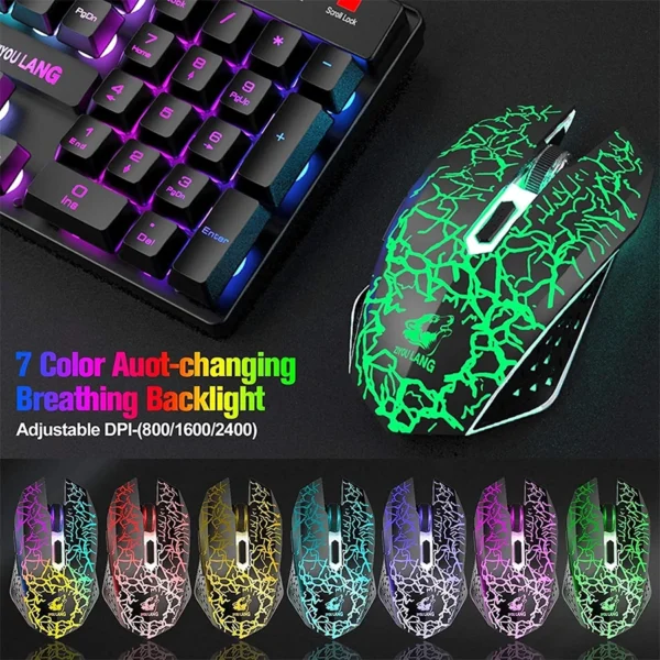 Souris Gamer LDK.ai X800 2400DPI Gaming Mouse 2