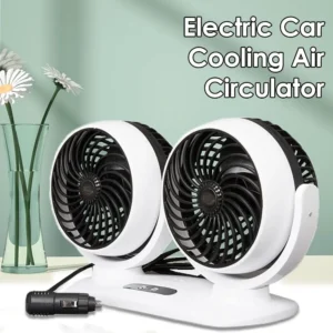 Ventilateur de refroidissement d’air de voiture, Ventilateur de Circulateur d’air à double tête, avec rotation à 360 °