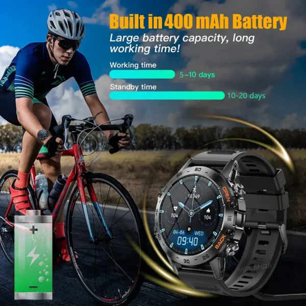 MELANDA Smart Watch Men Sports Fitness Tracker Watches for Android IOS