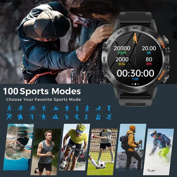 MELANDA Smart Watch Men Sports Fitness Tracker Watches for Android IOS