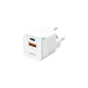 Oryx Chargeur Original 20W Mini Power NPC-220 – Double Port USB et Type-C pour Charge Rapide