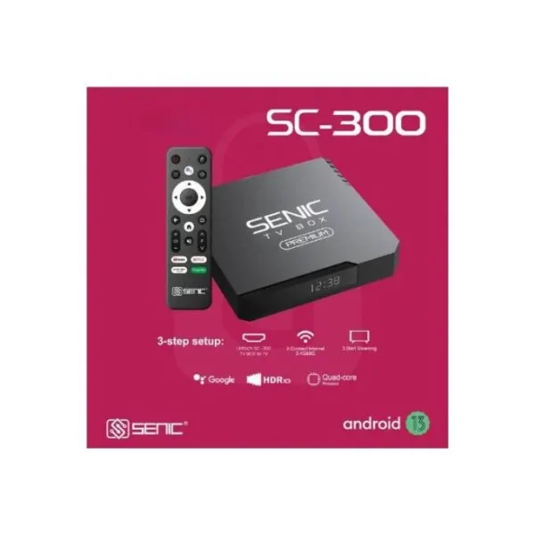 Senic SC-300 Smart TV BOX Android 13 2Go+16Go 4K Ultra HD