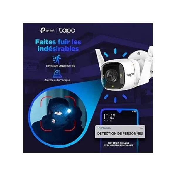 TP-Link Caméra de Surveillance WiFi Tapo C320WS Outdoor ip 2K sans Fil 4MP