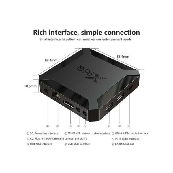 X96Q TV Box ORIGINAL Android 11 4K 4RAM/64GB ROM