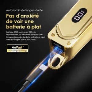 Oraimo Smart Clipper 2 Gold Tondeuse à cheveux professionnelle