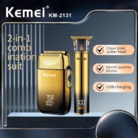 KEMEI-tondeuse-à-cheveux-électrique-2-en-1-pour-hommes-1