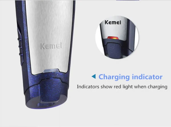 Kemei Tondeuse Sans fil 3 in 1 Rechargeable Rasoir KM-5021