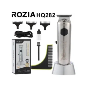 Rozia Tondeuse Original à cheveux et barbe par USB pour homme avec écran LCD