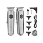 Rozia Tondeuse Original à cheveux et barbe par USB pour homme avec écran LCD