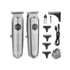 Rozia Tondeuse Original à cheveux et barbe par USB pour homme avec écran LCD