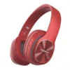 Deepbass R5 Casque sans fil Bluetooth V5.0 Casque stéréo sans fil -Rouge-