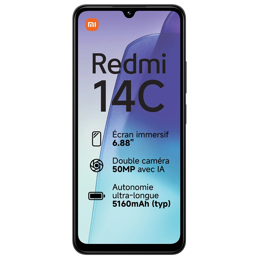 Xiaomi Redmi 14C Noir 128GB 4GB RAM