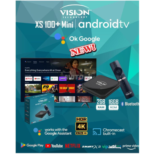 VISION XS 100 MINI PLUS ANDROID TV BOX