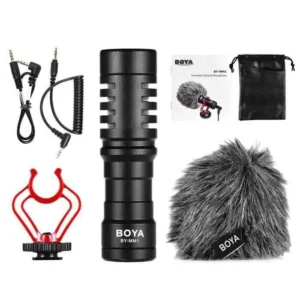 Microphone Boya BY-MM1 - Son Clair et Réduction de Bruit pour Vlogs