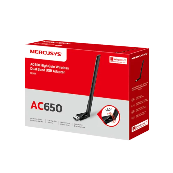 Mercusys AC650 - Wi-Fi Dual-Band 2.4 GHz & 5 GHz