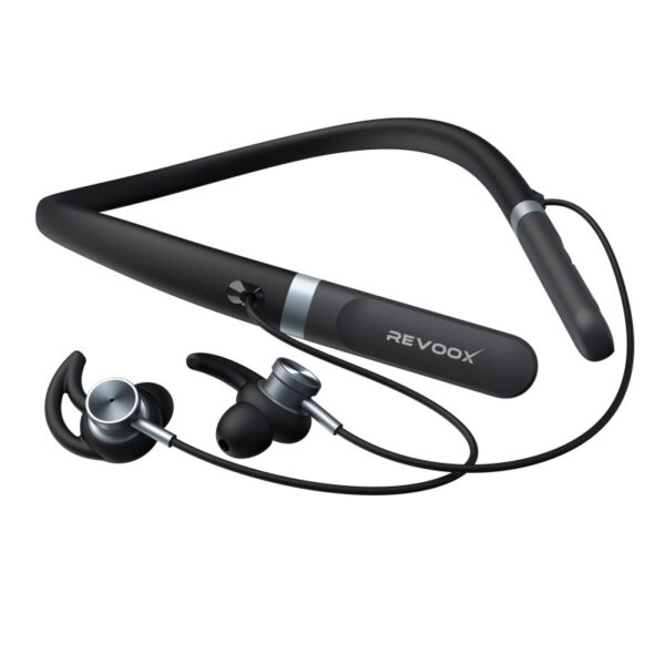 Revoox Necklace REVONECK RN-01 Casque Bluetooth Confortable avec Suppression de Bruit ENC et Autonomie Longue Durée