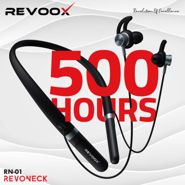 Revoox Necklace REVONECK RN-01 Casque Bluetooth Confortable avec Suppression de Bruit ENC et Autonomie Longue Durée