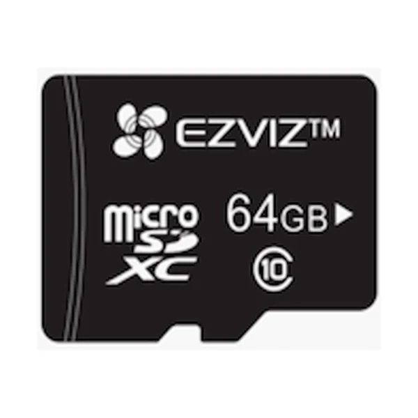 EZVIZ Carte Mémoire Micro SD 64Go – Mémoire Haute Vitesse pour Performances Optimales