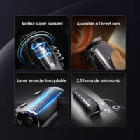 oraimo SmartClipper 2C Tondeuse à Cheveux Professionnelle - Précision, Performance et Polyvalence pour Coiffeurs et Particuliers
