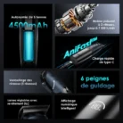 Découvrez la tondeuse à cheveux oraimo SmartClipper Pro Max - Moteur ultra-puissant de 7500 tr/min, autonomie de 5 heures et charge rapide Type-C. Avec ses lames en carbone diamant et son écran LED intelligent, elle offre des coupes précises et fluides. Parfaite pour les coiffeurs et les particuliers exigeants