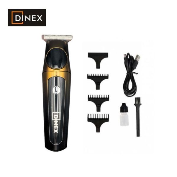 Tondeuse Dinex DN-1630 - Tondeuse Électrique Professionnelle avec Lames T-Blade, Batterie Lithium 180min et Guides de Coupe Inclus