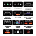 Écouteurs Sans Fil DeepBass TWS-R9 ANC+ENC avec Écran LED – Vue Avant