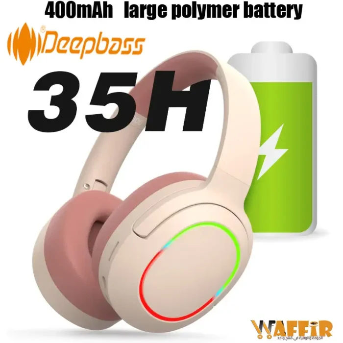 Casque Bluetooth DeepBass R10 – Écouteurs Sans Fil Pliables avec Basses Puissantes, Micro Intégré, Radio FM et Carte MicroSD