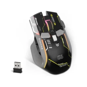 Gaming Mouse KUIYN G6 Tri-Mode – Souris Gaming Haute Précision 2.4G, Bluetooth & Filaire avec 11 RGB Backlit & 10 Boutons