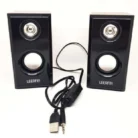 LEERFEI D-092 – Enceintes multimédia USB en bois 6W stéréo au son clair et design élégant