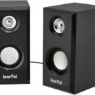 LEERFEI D-092 – Enceintes multimédia USB en bois 6W stéréo au son clair et design élégant