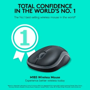 Logitech M185 – Souris Sans Fil Fiable & Abordable avec Nano Récepteur 2,4 GHz 1 Logitech M185 – Souris Sans Fil Fiable & Abordable avec Nano Récepteur 2,4 GHz