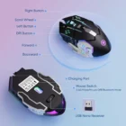 Souris Gaming Sans Fil RGB – Bluetooth & 2.4G, Rechargeable, 6 Boutons, 7 Couleurs LED & Clic Silencieux