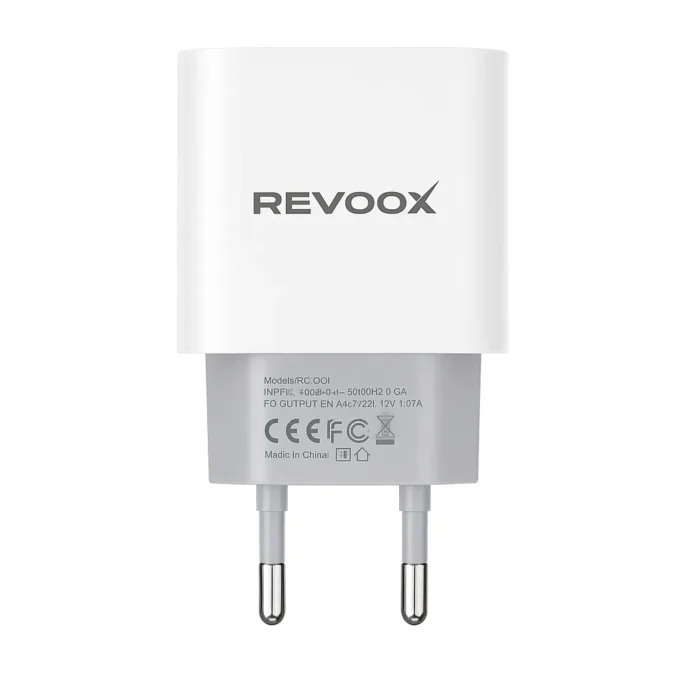 Revoox Adaptateur 22.5W Type-C – Chargeur Rapide Universel pour iPhone, iPad, Samsung et Tablettes