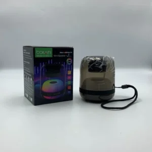 Bokaini Haut-Parleur Bluetooth Portable – Mini Enceinte Sans Fil HD 5W avec Éclairage RGB, Batterie 600mAh et Micro Intégré