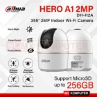 Dahua Caméra WiFi 360° Intérieure 2MP avec Audio Bidirectionnel, Vision Nocturne, Détection de Mouvement – Hero A1