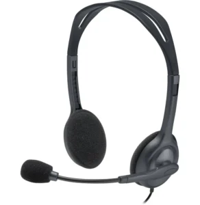 Casque Logitech H111 – Casque Stéréo Professionnel avec Micro Anti-Bruit et Connexion Jack 3,5 mm