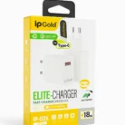 Chargeur Rapide Original IP Gold IP-025 18W avec câble Micro USB – Qualcomm Fast Charge 3.0 pour smartphones et tablettes