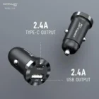 Konfulon Chargeur de Voiture Original C79 – USB & Type-C PD 12W, Charge Rapide avec Multi-Protection