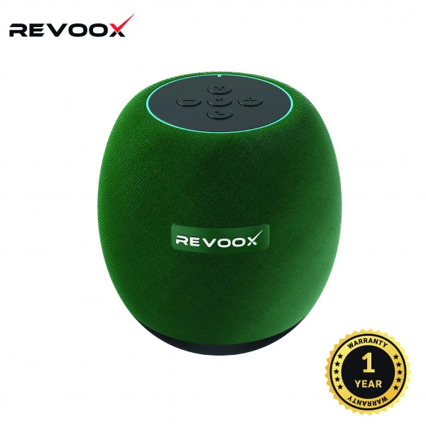 enceinte-bluetooth-revoox-vert REVOOX Baff RS-B01 – Enceinte Bluetooth 5.0 portable 5W avec batterie 1200mAh, autonomie 5h