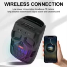 Enceinte Bluetooth Portable ZQS1492 – Haut-Parleur Sans Fil Étanche 5W avec LED RGB, Micro Intégré et Batterie Rechargeable