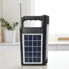 Radio Solaire Multifonction et Haut-Parleur KTF-2063 KBroad – Portable avec Bluetooth, USB/TF Card, AM/FM/SW, Batterie 3000mAh, LED 5W