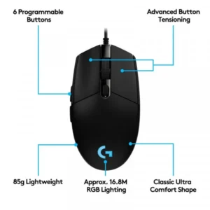 Logitech G102 LightSync RGB – Souris Gaming Haute Précision 8000 DPI avec Éclairage RGB Personnalisable