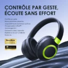 Casque Bluetooth oraimo BoomPop2S – Supra-Auriculaires Sans Fil ENC, Autonomie 50h, Bluetooth 5.3 et Micro Intégré